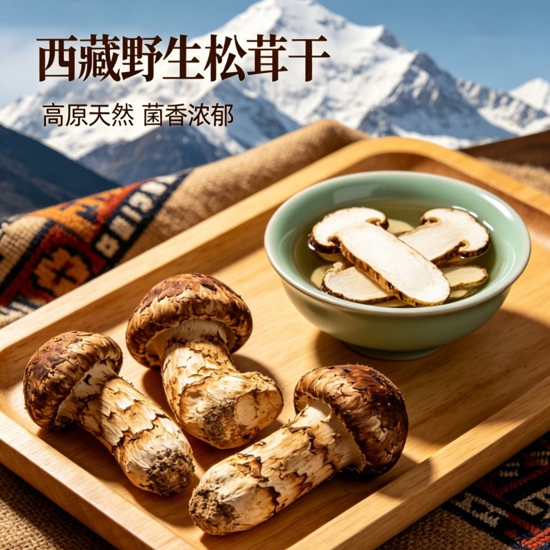 西藏松茸正宗野生林芝松茸菌干